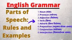 The 8 Parts of Speech with Example and Rules
